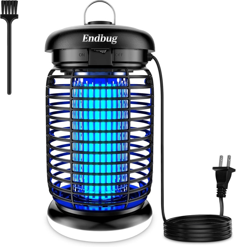 Endbug Bug Zapper, Bug Zapper Outdoor Indoor with LED Light, Electric Mosquito Zapper Fly Zapper, Waterproof Mosquito Killer Insect Zapper Fly Trap for Outside Patio Garden Backyard Home - Image 1